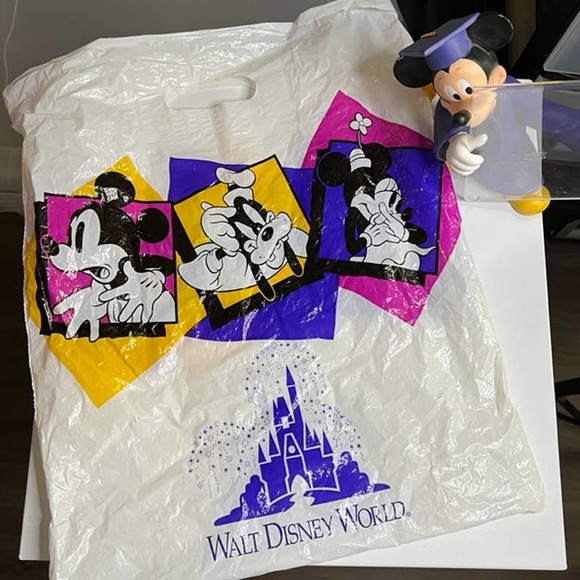 Vintage Disney Mickey Mouse Graduation Frame Holder Figurine - Picture 8 of 8